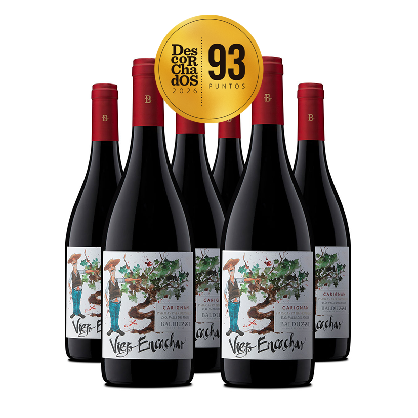Caixa de 6 bots Old Encachao Carignan.